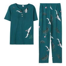 Load image into Gallery viewer, 100% Cotton Women Pajamas Sets Animal Print Lady Sleepwear Women&#39;s Pijamas Suit Home Clothes Pyjama Femme M L XL XXL XXXL