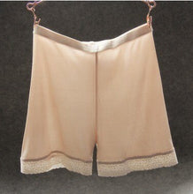 Load image into Gallery viewer, 100% Silk Safety Short Pants Sexy Lace Underpants Panties Knickers Femme Boxer Shorts Briefs Culotte