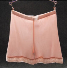 Load image into Gallery viewer, 100% Silk Safety Short Pants Sexy Lace Underpants Panties Knickers Femme Boxer Shorts Briefs Culotte