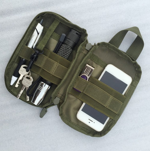 1000D Nylon Tactical Military EDC Molle Pouch Small Waist Pack Hunting Bag Pocket for Iphone 6 7 for Samsung Outdoor Sport Bags