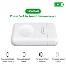 Load image into Gallery viewer, 1000mAh Wireless Charger Mini Power Bank For i watch 123456 Magnetic Portable Powerbank Thin External Battery For Apple Watch