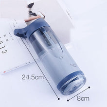 Load image into Gallery viewer, 1000ml Outdoor Water Bottle with Straw Sports Bottles Eco-friendly with Lid Hiking Camping Plastic BPA Free H1098