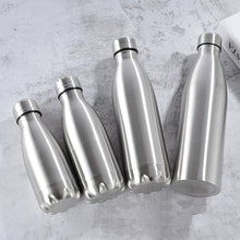 Load image into Gallery viewer, 1000ml Sports Stainless Steel Water Bottle Single Wall Hot Cold Water Cola Bottle Insulated Vacuum Flask for Kids School