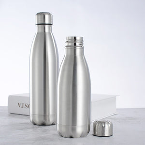 1000ml Sports Stainless Steel Water Bottle Single Wall Hot Cold Water Cola Bottle Insulated Vacuum Flask for Kids School