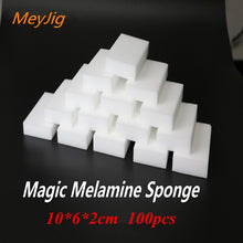 Load image into Gallery viewer, 100pcs 100*60*20mm White Melamine Sponge Magic Sponge Eraser For Kitchen Office Bathroom Clean Accessory/Dish Cleaning Nano