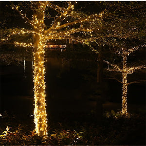 10M 100LEDs String Lights LED Christmas Garland Decor for Street Trees Garden Park Party Wedding Outdoor Decoration EU US Plug