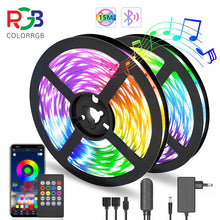 Load image into Gallery viewer, 10M 20M LED Strip Light RGB 5050 Lights Music Sync Color Changing  Sensitive Built-in Mic, App Controlled LED Lights Rope Lights