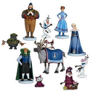 10Pcs/set Frozen2 Snow Queen Elsa Anna  PVC Action Figures Olaf Kristoff Sven Anime Dolls Figurines Kids Toys For Children Gifts