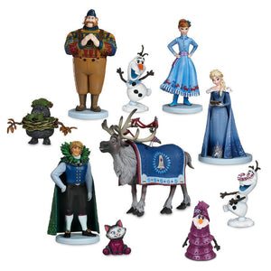 10Pcs/set Frozen2 Snow Queen Elsa Anna  PVC Action Figures Olaf Kristoff Sven Anime Dolls Figurines Kids Toys For Children Gifts