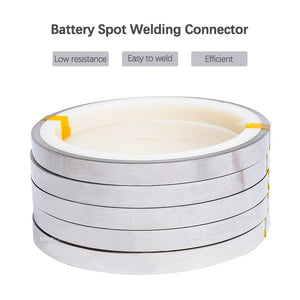 10meter Li-ion Battery Nickel Sheet Plate Nickel Plated Strip Connector 0.1mm Steel Belt Spot Weld Machine Battery Welder 18650