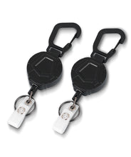 Load image into Gallery viewer, 30PCS Heavy Duty Retractable Keychain with Belt Clip, Retractable ID Badge Reel, Retractable Badge Holder with 31.5” Steel Cord and Key Ring, 9.0oz, 2-Pack