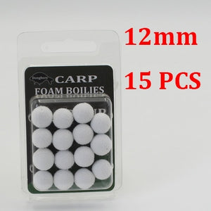 12/15PCS Carp Fishing Accessories Foam Boilies for Zig Rig Hair Chod Ronnie Rig Pop UP Boilies for Carp Fishing Tackle Equipment