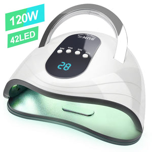 120W Newest High Power Gel Lamp 42 leds UV Lamps Fast Curing Nail Dryer With Big Room and Timer Smart Sensor Nail Tools