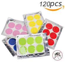 Load image into Gallery viewer, 120pcs/60pcs Mosquito Stickers DIY Mosquito Repellent Stickers Patches Cartoon Smiling Face Drive Repeller