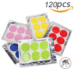 120pcs/60pcs Mosquito Stickers DIY Mosquito Repellent Stickers Patches Cartoon Smiling Face Drive Repeller