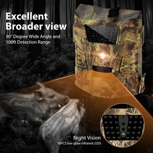 12MP 1080P Trail Hunting Camera  Wildcamera Wild Surveillance HT001B  Night Version  Wildlife Scouting Cameras Photo Traps Track