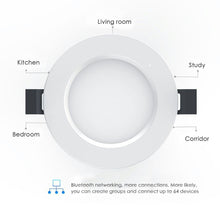 Load image into Gallery viewer, 16 Colors Spot Led Smart Downlight RGB/WW/CW LED Ceiling Round Downlight Led Downlight Bluetooth APP Control Smart Light