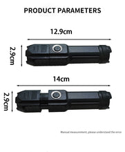 Load image into Gallery viewer, 10pcs Strong Light T6 Flashlight LED Aluminum Alloy Telescopic Focusing Flashlight Mini Waterproof Strong Light Portable Outdoor Flash