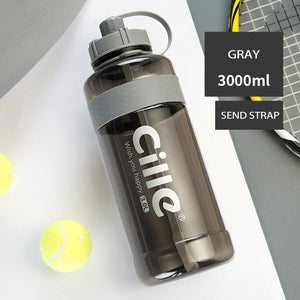 1L 2L 3L Large Capacity Sports Water Bottles Portable Plastic Outdoor Camping Picnic Bicycle Cycling Climbing Drinking Bottles