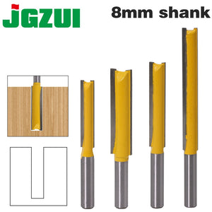 1Pcs 8mm" Shank Long Cleaning Bottom Router Bit Cutter CNC Woodworking Clean Bits