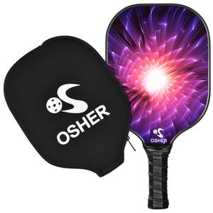 OSHER Pickleball Paddle Graphite Pickleball Racket Honeycomb Composite Core Pickleball Paddle Set Ultra Cushion Grip Low Profile Edge Bundle Graphite