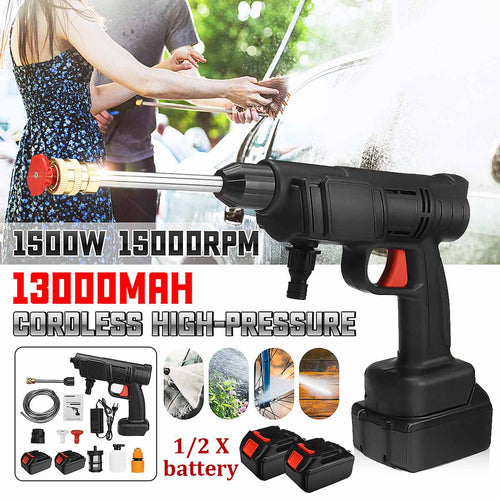 New 35Bar 1500W Wireless High Pressure Car Washer 13000mah Sprayer Steam Wash Gun Supplies Cleaning Machine for Makit Generator