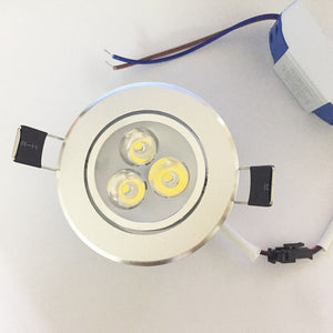 1pcs/lot 3W Ceiling downlight Epistar LED round ceiling lamp Recessed Spot light AC85-265V for home illumination
