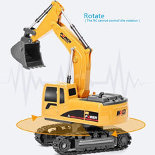 Load image into Gallery viewer, 2.4Ghz 6 Channel 1:24 RC Excavator toy RC Engineering Car Alloy and plastic Excavator RTR For kids Christmas gift