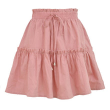 Load image into Gallery viewer, 2 PCS/LOT Young Girl&#39;s Cotton Pleated Skirts Womens Ruffles Midi Skirt  Plus Size Lolita  Mujer Faldas School Uniform Hotsale