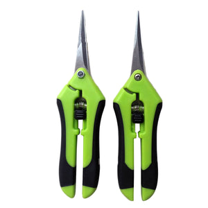 2 Pcs Gardening Shears Plastic Handle Portable Practical Pruning Tools Gardening Scissors for Branches Bushes Hedges Orchards