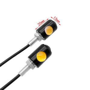2 Pcs LED Motorcycle Signal Lamp Super Bright LED Car Number License Plate Bolt Screw Tail Rear Light Brake Fog Lamp Bulb