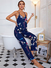 Load image into Gallery viewer, 2 Piece Women Set Bird Print Tops with Long Pants Loose Pajamas Casual Sleepwear Female Home Suits