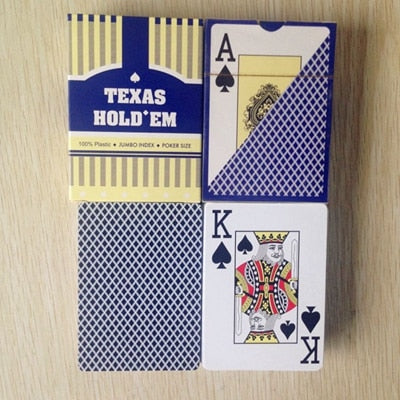 2 Sets/Lot Classic porker card set Texas poker cards Plastic playing cards Waterproof Frost poker star  Board games Yernea
