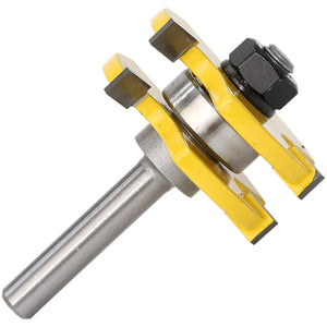 2 pc 8mm Shank high quality Tongue & Groove Joint Assembly Router Bit Set 3/4" Stock Wood Cutting Tool - RCT
