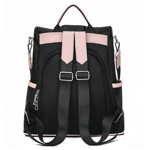 2020 Casual Oxford Backpack Women Black Waterproof Nylon School Bags for Teenage Girls High Quality Fashion Travel Tote Packbag