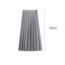 Load image into Gallery viewer, 2020 Elastic Waist Japanese Student Girls School Uniform Solid Color JK Suit Pleated Skirt Short/Middle/Long High School Dress