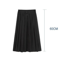 Load image into Gallery viewer, 2020 Elastic Waist Japanese Student Girls School Uniform Solid Color JK Suit Pleated Skirt Short/Middle/Long High School Dress