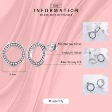 Load image into Gallery viewer, 2020 High Quality Fashion 925 Sterling Silver Earrings Luxury Crystal Zircon Stud Earrings For Women Bridal wedding Jewelry