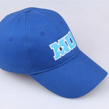 Load image into Gallery viewer, 2020 New Monsters University Sullivan Sulley Mike MU Letters Embroidery Baseball Cap Blue Hat One Piece Baseball Caps Sun Hats