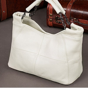 2020 Summer European and American Style Fashion Handbag Lady Chain Soft Genuine Leather Tote Bags for Women Messenger Bag