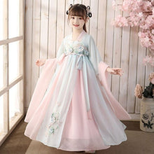 Load image into Gallery viewer, 2021 Ancient Hanfu Girls Oriental Chinese Costume Kids Traditional Chinese Dress Children Fairies Tang Dynasty Performance Wear