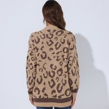 Load image into Gallery viewer, 2021 Autumn And Winter New Women Sweater Top Ladies Loose Cardigan Sweater Womens Casual Tide Long-sleeved Leopard Print Jacket