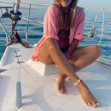 Load image into Gallery viewer, 2021 Autumn New Women Solid Color Stand Up Collar Casual Long Cotton Linen Shirt Spring Ladies Cardigan Jacket Button Up Blouse