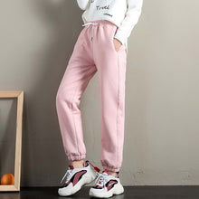 Load image into Gallery viewer, 2021 Autumn Women Harem Pants Gym Sweatpants Solid Thick Warm Female Casual Pants Women Sport Running Workout Fleece Trousers