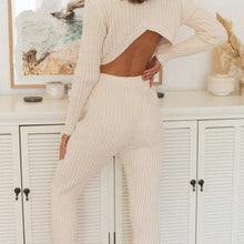 Load image into Gallery viewer, 2021 Clothing New Fashion Popite Autumn And Winter Sweater Suit Two-Piece Set  Women