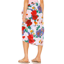 Load image into Gallery viewer, 2021 Cover-up Women Floral Beach Dress Sexy Beach Wear Dress Sarong Bikini Cover-ups Wrap Pareo Skirts Summer Swimsuit Vestidos