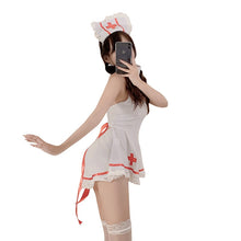 Load image into Gallery viewer, 2021 Hot Sexi Roleplay White Nurse Uniform Suit Sexy Lingerie Female Kawaii Nightdress Couple Play Game Sex Costume Erotic Dress