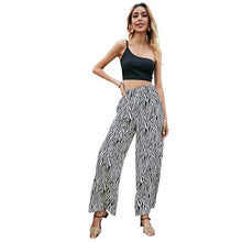 Load image into Gallery viewer, 2021 New  2 Pecs Suit Summer Tracksuit Sets Womens Outfits Boho Beach Style Print Underwear Loose Wide Leg Pants Ropa New