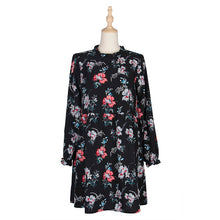 Load image into Gallery viewer, 2021 New Autumn Winter Fashion Floral Dress Women Casual Full Sleeve High Waist Loose Print Dress