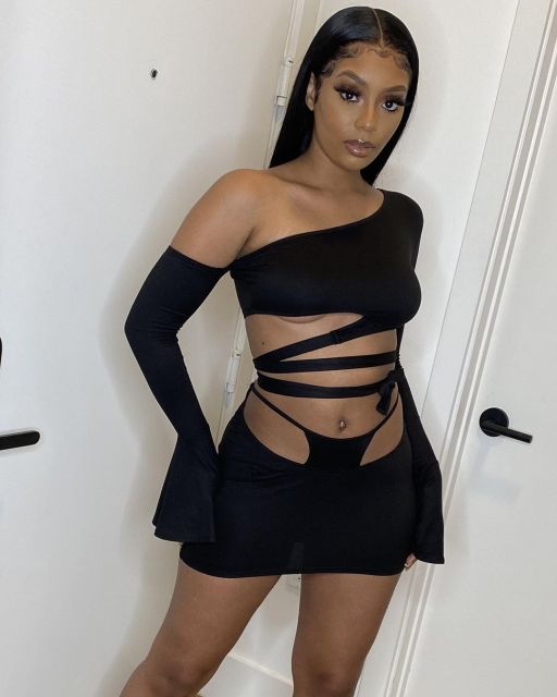 2021 New Fashion Solid Color Boydocn Bandage Women Dresses Summer Evening Party And Club Mini Long Sleeve Dress Wholesale